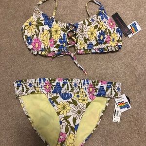 Floral Smocked Bikini